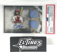BRYCE HARPER 2022 Topps Diamond Icons Dual Patch Auto 09/10 PSA 8 #SPD-BH 