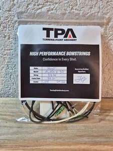 Hoyt Alpha X 30 Bow String and Cables. Natural w/black Serving 452x  - Picture 1 of 2