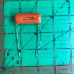 .068uF 1000v Sprague Orange Drop Film Capacitor 10PS-S68 Vintage Audio Tested x2 - Picture 1 of 3