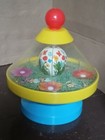 Vtg Chicco the Spinning Top with Chime Bee Variant Flowers Plastic Italy Video