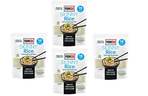 4 x 380g Yumsu Skinny Konjac Rice Ready In Two Minutes ,Suitable For Vegans - Picture 1 of 7