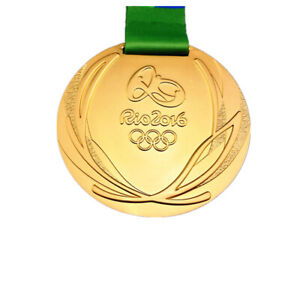 2016 RIO DE Olympic Souvenir Champion Goldmedaille mit Erinnerungsband Geschenk