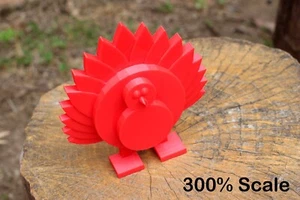 Decoración del hogar de pavo de Acción de Gracias - juguete de tiro al objetivo de Navidad - Blasters3D - Imagen 1 de 3