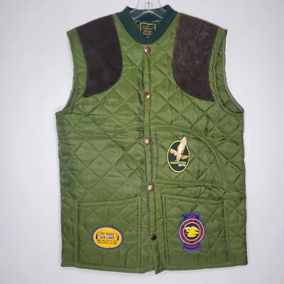 Vintage Original British Thorndale Garment Quilted Large Hunting Shooting Vest - Image 1 of 4