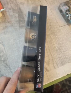 St Louis Rams Shot Glass Set Acrylic Set of 4 - Picture 1 of 8