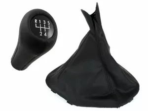 Gear Knob + Gear Gaiter In Black 5-Speed For BMW 5 Series E39 1995-2004 - Picture 1 of 2