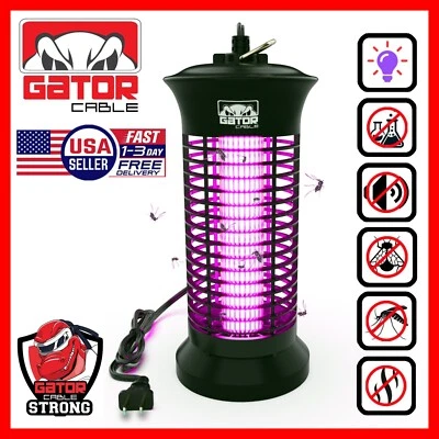 Electric Mosquito Insect Fly Bug Zapper Killer LED Light Trap Pest Control Lamp - Image 1 of 4