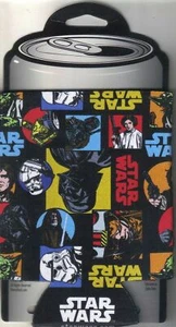 Classic Star Wars Art Images Collage 2-Sided Beer Huggie Can Cooler, NEW UNUSED - Picture 1 of 1