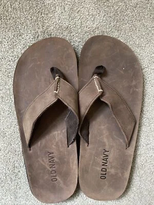 Sandalias chanclas para hombre Old Navy talla 10/11 marrón Foto 1 de 4