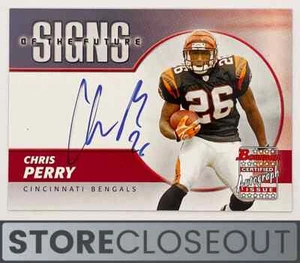 2004 Bowman #SF-CPE Chris Perry Signs of the Future Autógrafo Cincinnati Bengals - Imagen 1 de 2
