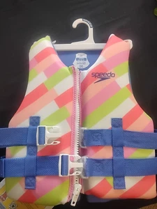 Speedo Jugend Schwimm Schwimm Schwimmweste Weste PFD USCG Approved 8-14 Jahre rosa 50-90# - Bild 1 von 3