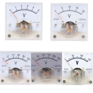 Square Voltage Meter AC 0-250V Analog Panel Voltage Gauge Physics Laboratory - Picture 1 of 19