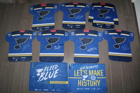 ST LOUIS BLUES RALLY TOWEL LOT 2019 PLAYOFFS TARASENKO O'REILLY PARAYKO PERRON Cover