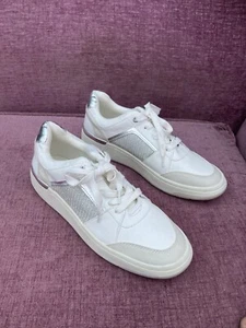 Brand New Trainers Office London White and Chrome Trainers Size 39 - Picture 1 of 10
