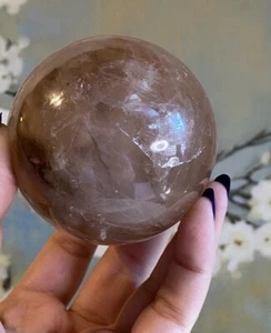 Large Hematoid Fire Quartz Sphere - Picture 1 of 5