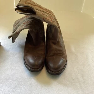LAREDO HERREN 68452 BRAUN LEDER ZUM ÜBERZIEHEN WESTERN COWBOY STIEFEL GRÖSSE 9EW - Bild 1 von 12