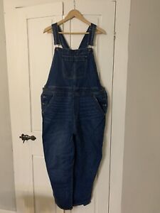 J.CREW Women’s Denim Jeans Overall Bibs Medium Jumpsuit Blue Work Farm Garden