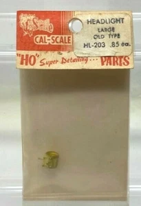 NOS Vintage Cal-Scale HL-203 Brass Large Old Type Headlight Housing HO Scale - Picture 1 of 2