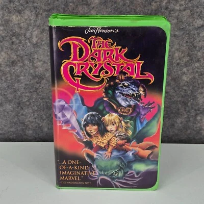 The Dark Crystal VHS 1994 Jim Henson Video Green Vintage Clamshell Tested Works Foto 1 de 4