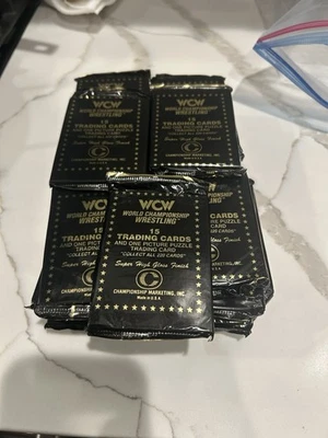 Винтажные реслинг-карты WCW Championship серия 1 1991 коробка 35 упаковок Flair Sting - Изображение 1 из 4