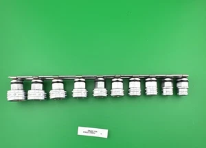 Snap On Durchgang Steckschlüsselsatz 10-19 mm 10-teilig AFM selten eingestellt 3/8 Antrieb - Bild 1 von 14