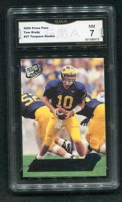 Press Pass Tom Brady #37 Blue Torquers GMA 2000 7 casi nuevo novato radiocontrol  Foto 1 de 2