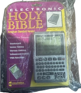 Vintage Columbia Electronic Holy Bible Old /New Testament American Standard BNWT - Picture 1 of 8
