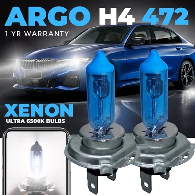 For Renault Kangoo Headlight 100w Xenon 6000k White 1997-24 High Low Beam Bulbs - Image 1 of 4