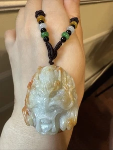 Unbehandelter echter Grade A Burma Myanmar Jadeit Drachenkopf 純天然翡翠A貨龍頭 zertifiziert - Bild 1 von 6