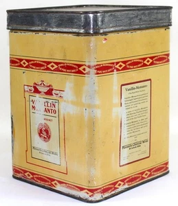 Rare Vintage Vanillin Monsanto Chemical Works St. Louis, USA 5lb Advertising Tin - Picture 1 of 12