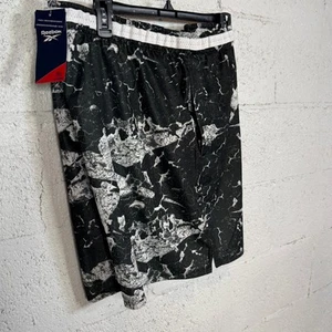 Reebok Herren Basketball Übergang Shorts, schwarz/weiß XL UVP $ 55 - Bild 1 von 9