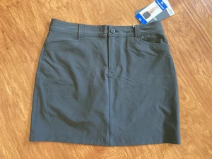Falda corta Eddie Bauer para mujer talla 10 Adventurer 2.0 UPF 50 Dark Smoke - Imagen 1 de 6