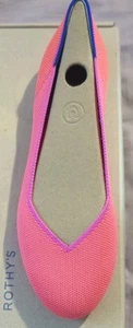 ROTHY'S NIB The Flat Rounded Toe Flats in Tropical Pink Size 8 DISCONTINUED Wow - Picture 1 of 8