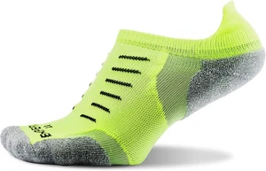 Thorlos Experia Ultra Light Unisex Lite Cushion No Show Tab Running Socks Yellow - Picture 1 of 2