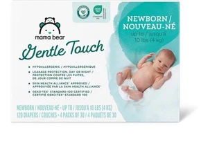 Mama Bear Gentle Touch Diapers Hypoallergenic Newborn 120 Count - Picture 1 of 1