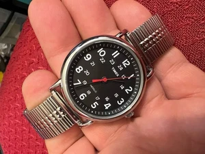 Timex T2N647 Men Weekender 24H MILITARY INDIGLO WATCH - Picture 1 of 4