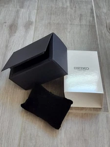 Black & White SEIKO Watch Box Cushion & Sleeve EMPTY - Picture 1 of 9