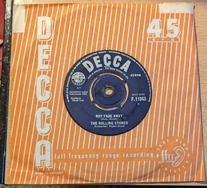 THE ROLLING STONES NOT FADE AWAY LITTLE BY LITTLE BLUES ROCK R&B DECCA F.11845 - Picture 1 of 6