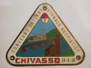 Grande placca raduno vespa Chivasso 1956 - Picture 1 of 2