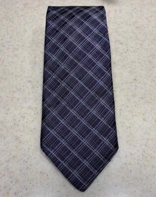 Corbata para hombre Robert Talbott azul a cuadros 3,5*62 Foto 1 de 3