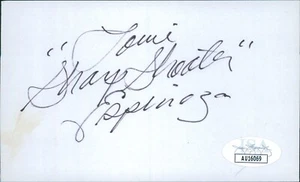 Louie Espinoza Boxer Signed 3x5 Index Card JSA Authenticated - Picture 1 of 2