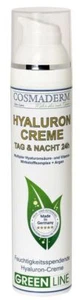 (359 EUR/l) Cosmaderm - Hyaluron Tag- und Nachtcreme 24h Greenline - 100ml - Bild 1 von 1