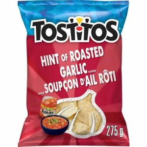 12 X Tostitos Restaurant Style Hint of Roasted Garlic Tortilla Chips 275g Each - Picture 1 of 2