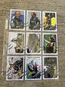 9er SET LEWIS HAMILTON 2020 Topps Formel 1 F1 Mercedes Win 7x Weltmeister - Bild 1 von 10