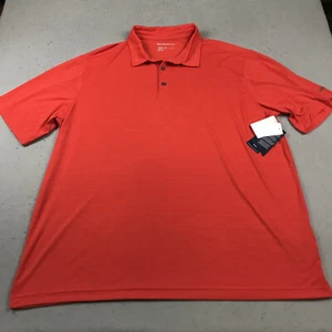 Reebok Golf Polo Shirt Mens 3XLT Tall Red Speed Wick Golf Performance NWT - Picture 1 of 9