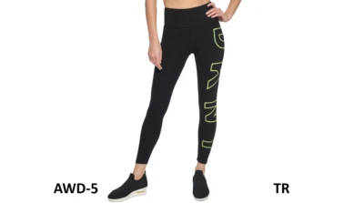 DKNY Women's High Waist Logo Leggings Pants, Black, Size X-Small - Image 1 of 4