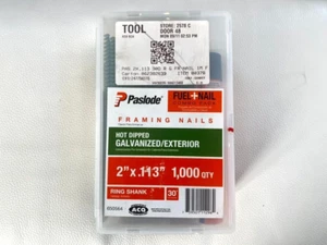 Paslode Fuel Cell 1000 Framing Nails 2 In X .113 Galvinized Ring Shank 650564 - Picture 1 of 5