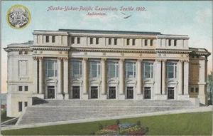 1909 Auditorium Alaskan Yukon Pacific Expo Seattle Washington postcard C833 - Picture 1 of 2