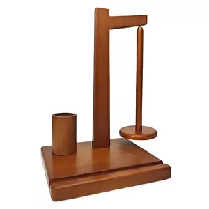 Yarn Holder For Knitting And Crocheting Rotating Magnetic Wooden Yarn Holder - Picture 1 of 12