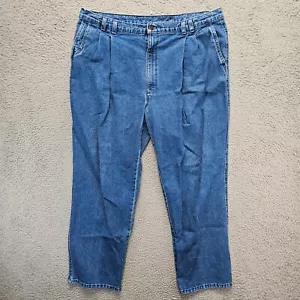 Vintage Dockers Herrenjeans Größe 40 x 29 Denim plissiert vorne klassische Passform hergestellt in den USA - Bild 1 von 11